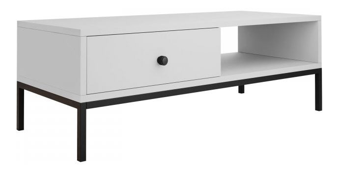 Konferenční stolek Tezarta 1SZ (bílá + černá)