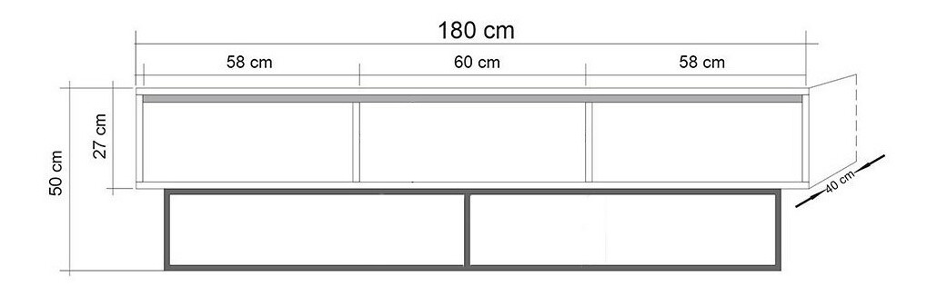 TV stolek/skříňka Maddame 1 180