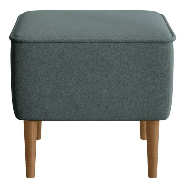 Křeslo s podnožkou Veneza VZ1 (tmavě šedá + buk)