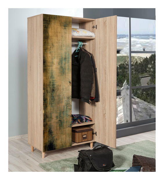 Šatní skříň Sirius 729 (Dub sonoma)