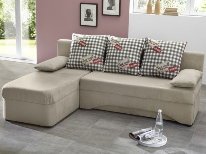 Rohová sedací souprava Polaris béžová (L)