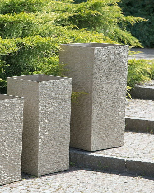 Květináč GANIO 81x40x40 cm (kámen) (béžová)