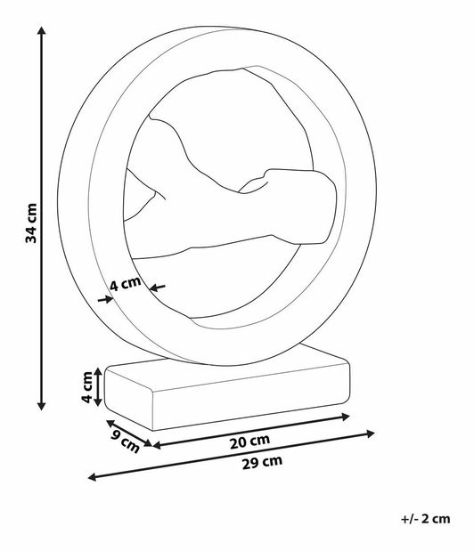 Dekorace Ocaza (světlé dřevo)