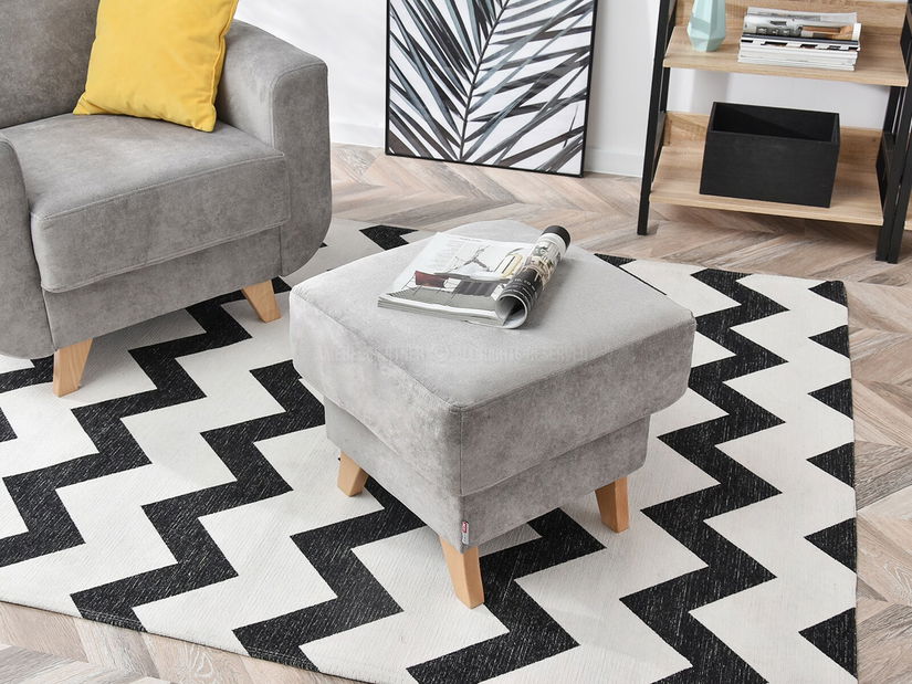 Taburetka Kalisz (šedá + buk)