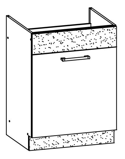 Spodní kuchyňská skříňka pod dřez Modesta MD18 D60Z