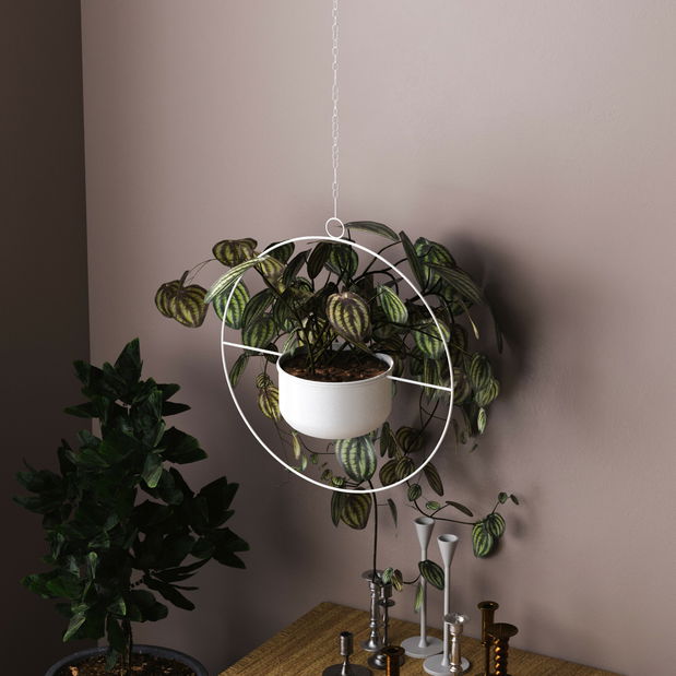 Dekorativní hrnec Paradota (bílá)