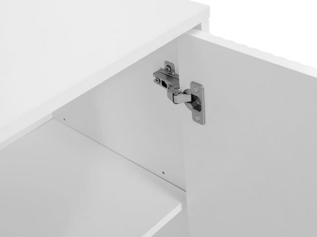 Komoda Rozoma 2D3SZ (černý molet + zlatá)