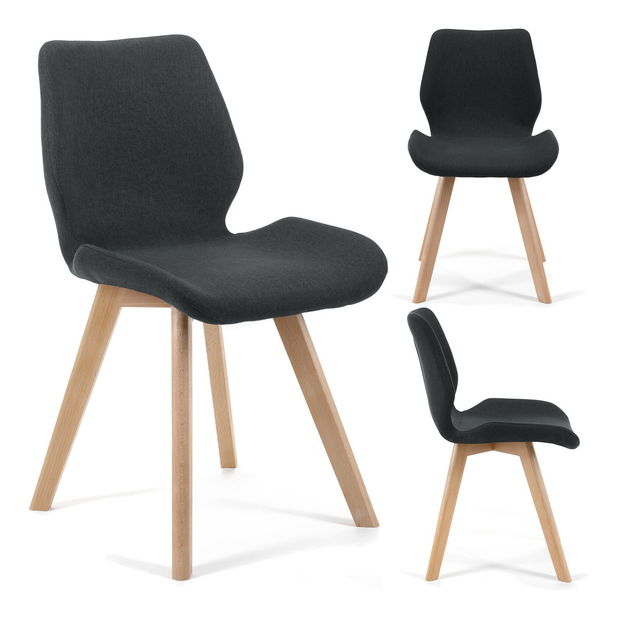 Jídelní židle Sivan (černá) (4ks)