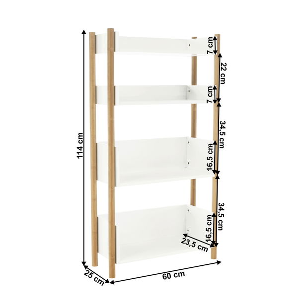 Regál Barilla 3 (bílá)