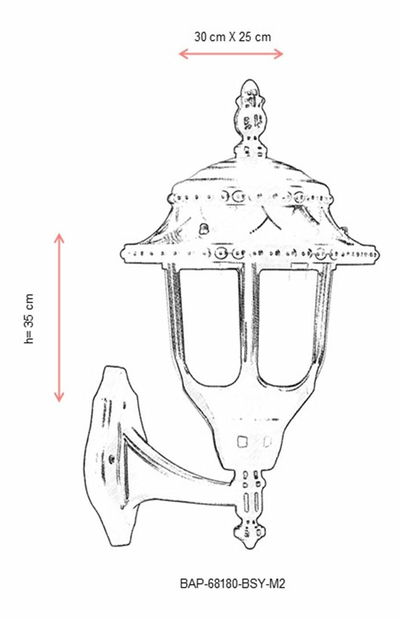Venkovní nástěnné svítidlo Brendy (černá)
