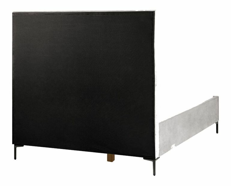 Manželská postel 140x200 cm Sanaza (světlošedá) (s úložným prostorem)