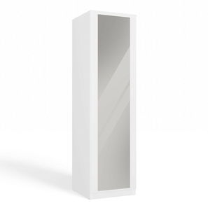 Šatní skříň Musecalo 2 (bílá) (se zrcadlem)