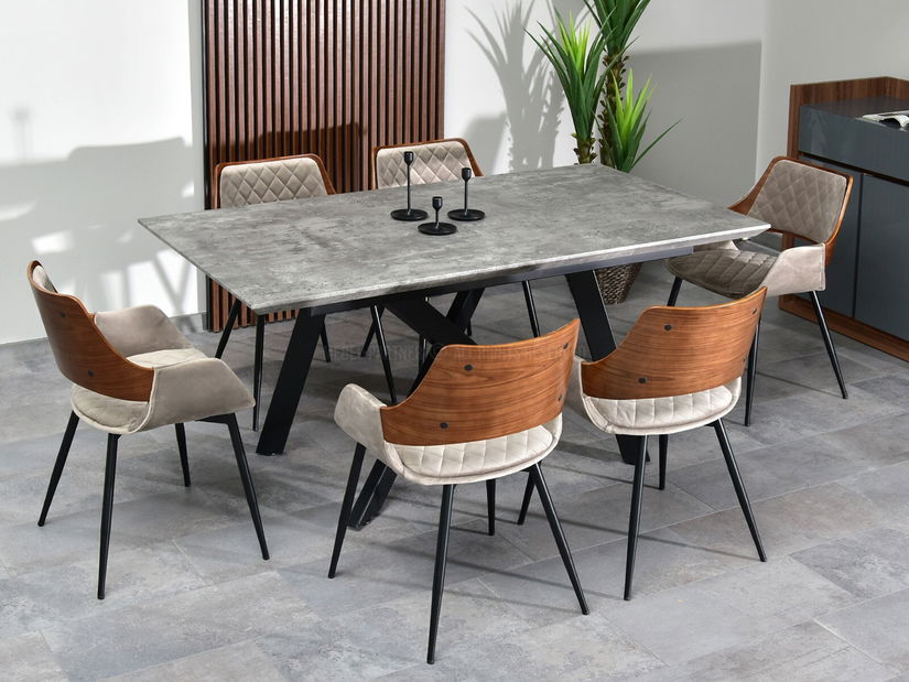 Židle Morgana (ořech + černá)