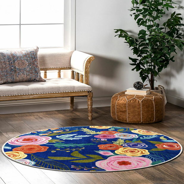 Koberec 90 x 90 cm Kecke 68 (modrá)