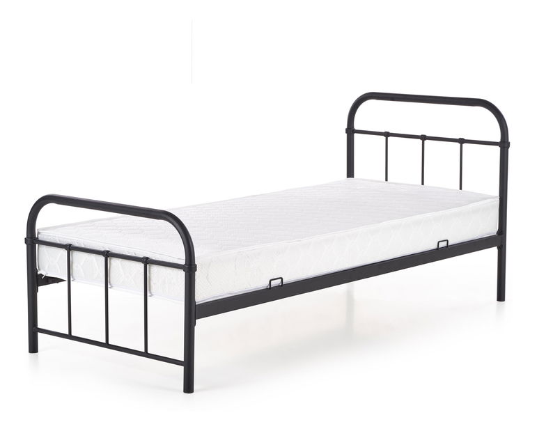 Jednolůžková postel 90 cm Lashell 90 (bez matrace) (černá) *výprodej