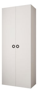 Šatní skříň 100 cm Carmela 50-1 (bílá + černá)