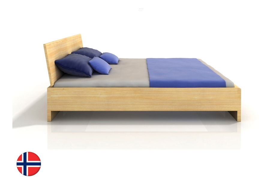 Jednolůžková postel 120 cm Naturlig Blomst High BC (borovice) (s roštem)