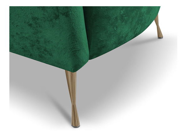 Křeslo Tejer (šedá + zlatá)