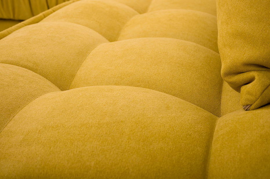 Rohová sedací souprava Lunara (žlutá) (L)