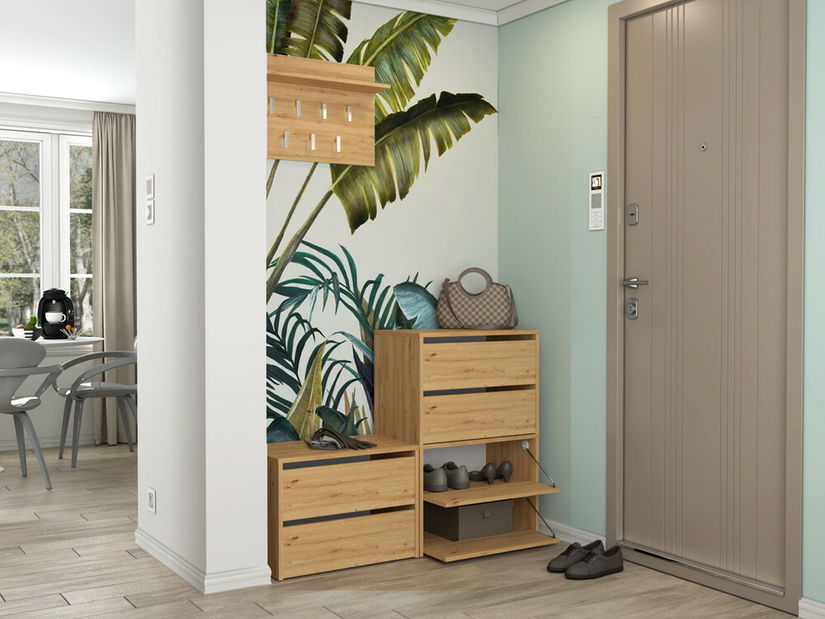 Botník (skříňka na boty) Metido 1 (dub artisan)