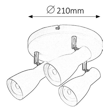 Bodové svítidlo Ebony 6028 (bílá)