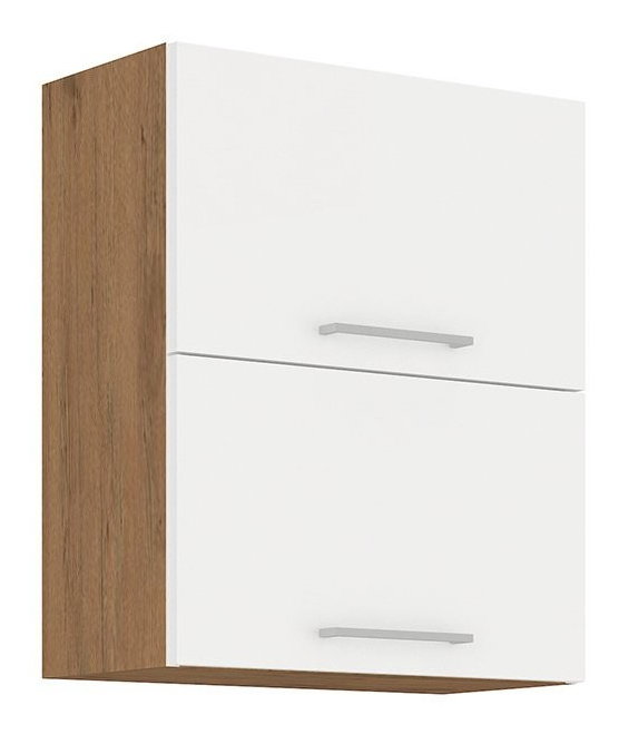 Horní kuchyňská skříňka Bronte 60 GU-72 2F (dub lancelot + bílý lesk)
