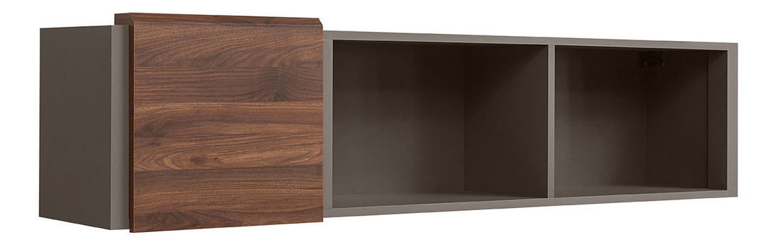 Skříňka na stěnu BRW Author SFW1D/4/16 (Láva + Ořech Columbia)