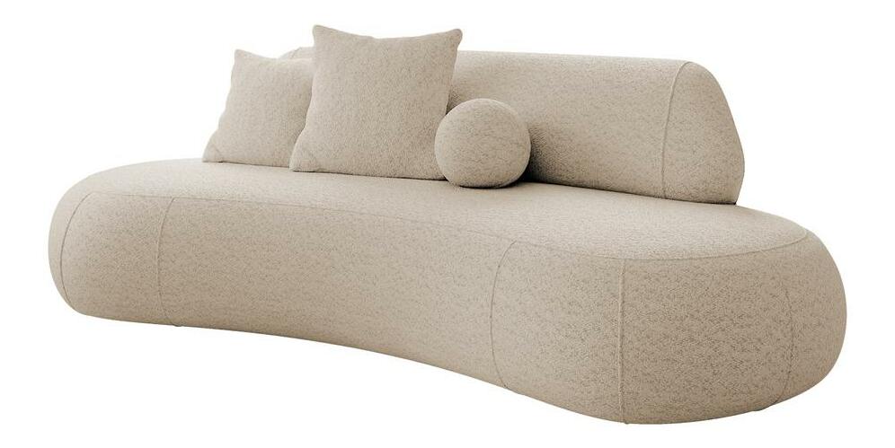 Pohovka třísedačka Bally (světlobéžová + černá)