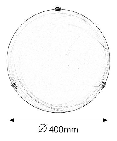 Stropní svítidlo Alabastro 3302 (rýžové kamenné sklo + chromové úchytky)