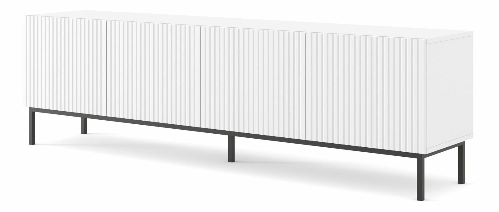 TV skříňka/stolek 4D 200 Rowanna (bílá + černá)