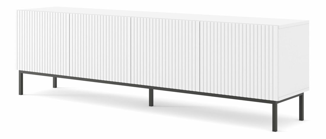 TV skříňka/stolek 4D 200 Rowanna (bílá + černá)