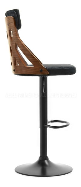 Židle Henriette (ořech tmavý + černá)