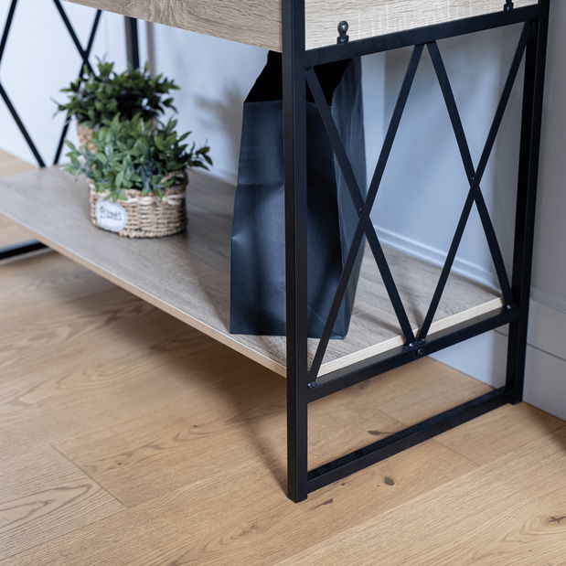 Konzolový stolek Nevada (dub + černá)