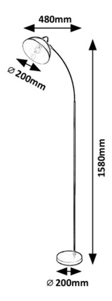 Stojanové svítidlo Gadolin 5240 (černá matná)