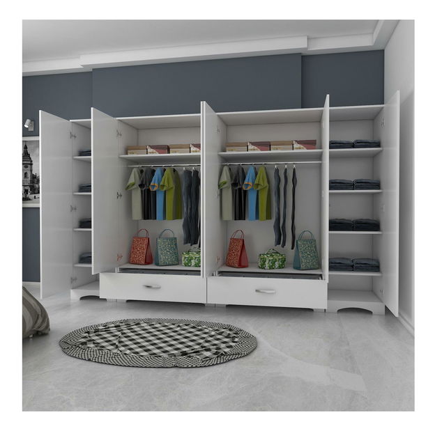 Šatní skříň Forzolena (bílá)