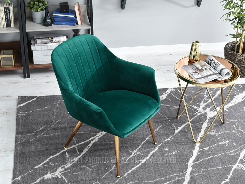 Křeslo Osmol F (zelená + černá)