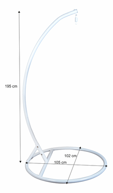 Stojan na závěsné houpací křeslo Olato typ 2 (bílá)