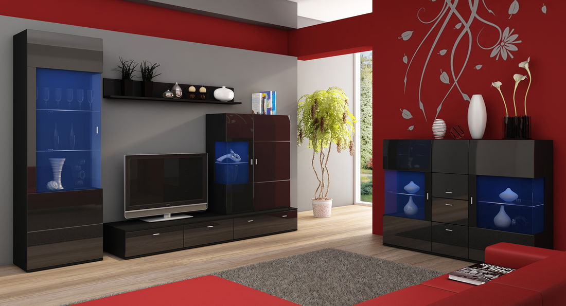 Vitrína Jena černá