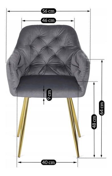 Jídelní židle Respaldar (šedá)