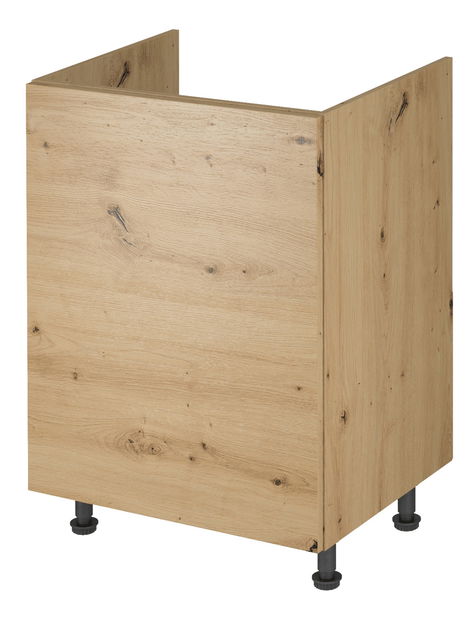 Dolní drezová kuchyňská skříňka D60Z Langari (dub artisan) (L)