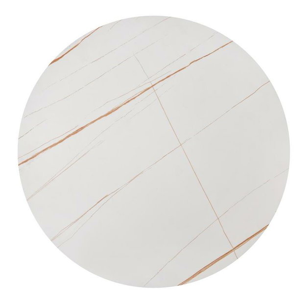 Set 2 ks. konferenčních stolků Fantoma (bílý mramor + zlatá)