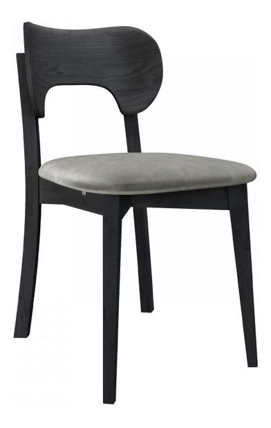 Jídelní židle KD 64 (černá + tmavě šedá)