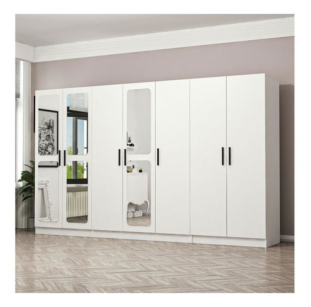 Šatní skříň Kalia 3821 (bílá)