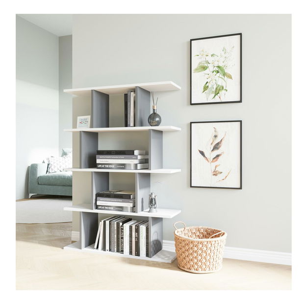 Regál Makiso 1 (bílá + antracit)