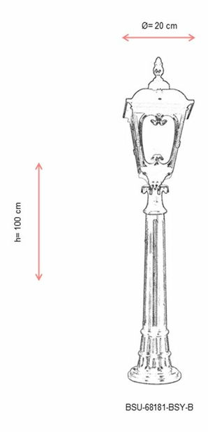Venkovní podlahové svítidlo Ashara (černá)