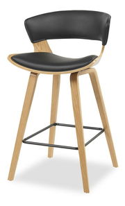 Barová židle CH70 (černá + dub)