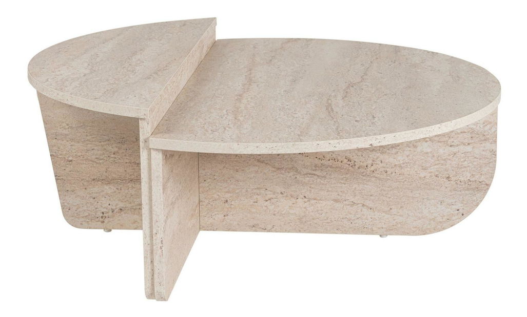 Konferenční stolek Oronerro 1 (travertin + mramor)