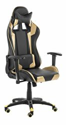 Kancelářská židle Kite (černá + zlatá)