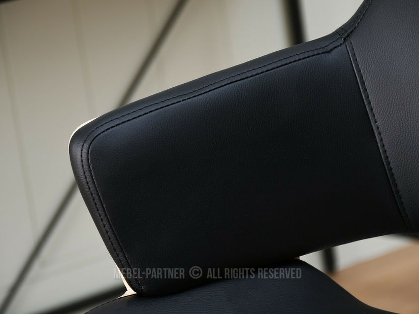 Židle Oscaro (dub černý + černá)