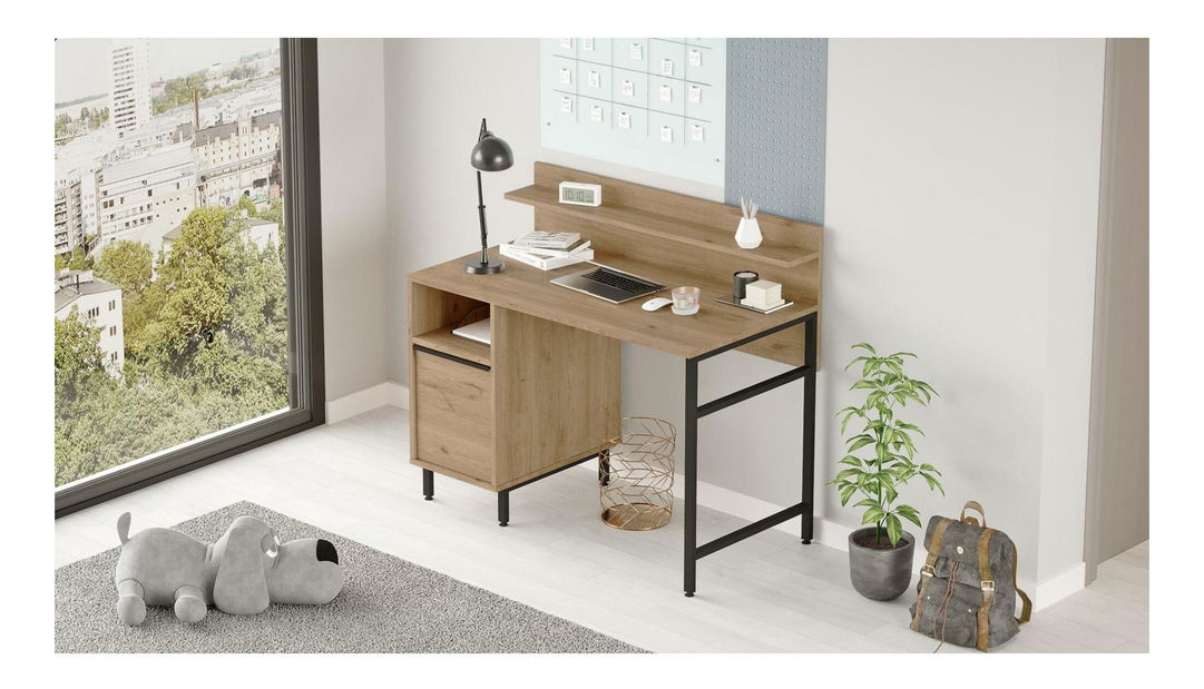 Psací stůl Otto 16 (ořech + černá)